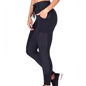 Glyder Black Nylon-Spandex Leggings